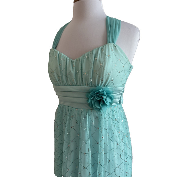 By & By Women's Jr 1 Fairy Formal Sparkle Mesh Mini Dress Prom Party Occasion - Picture 2 of 9